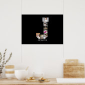 Ontwerp je eigen letter J Fotocollage Poster (Keuken)