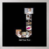 Ontwerp je eigen letter J Fotocollage Poster (Voorkant)