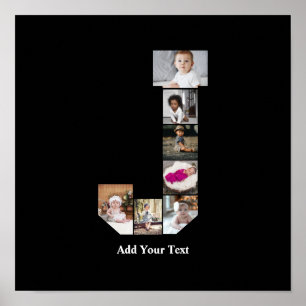 Ontwerp je eigen letter J Fotocollage Poster