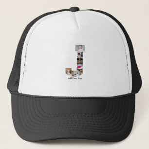Ontwerp je eigen letter J Fotocollage Trucker Pet