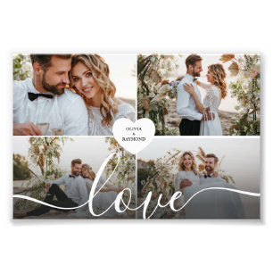 Ontwerp je eigen liefde collage fotografie foto afdruk