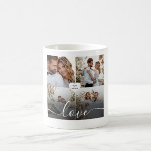 Ontwerp je eigen liefde collage fotografie koffiemok