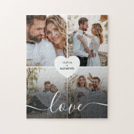 Ontwerp je eigen liefde collage fotografie legpuzzel