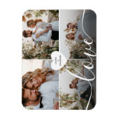 Ontwerp je eigen liefde collage fotografie magneet (Verticaal)