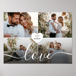 Ontwerp je eigen liefde collage fotografie poster