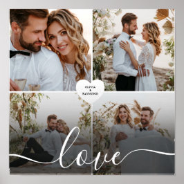 Ontwerp je eigen liefde collage fotografie poster