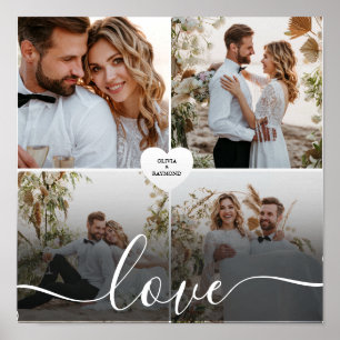 Ontwerp je eigen liefde collage fotografie poster