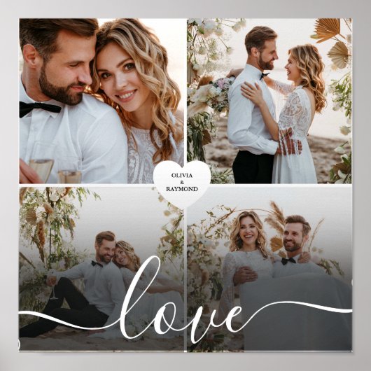 Ontwerp je eigen liefde collage fotografie poster (Voorkant)