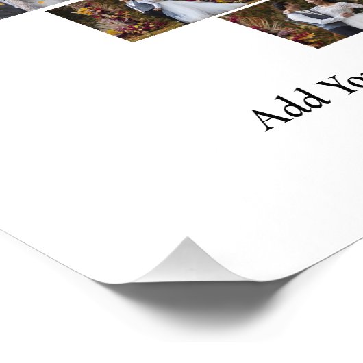 Ontwerp je eigen liefde hart vormige fotocollage foto afdruk (Hoek)