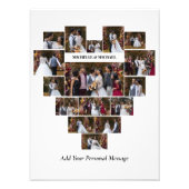 Ontwerp je eigen liefde hart vormige fotocollage foto afdruk (Voorkant)