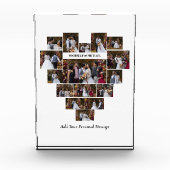 Ontwerp je eigen liefde hart vormige fotocollage fotoblokken (Voorkant)