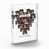 Ontwerp je eigen liefde hart vormige fotocollage fotoblokken (Links)