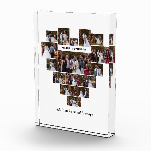 Ontwerp je eigen liefde hart vormige fotocollage fotoblokken (Rechts)