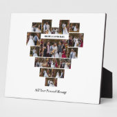 Ontwerp je eigen liefde hart vormige fotocollage fotoplaat (Zijkant)