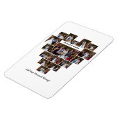 Ontwerp je eigen liefde hart vormige fotocollage magneet (Linkerzijde)