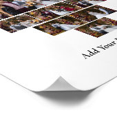 Ontwerp je eigen liefde hart vormige fotocollage poster (Hoek)