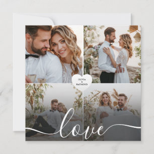 Ontwerp Je Eigen Liefdescollage Fotografie Feestdagenkaart
