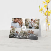 Ontwerp Je Eigen Liefdescollage Fotografie Kaart (Gele Bloem)