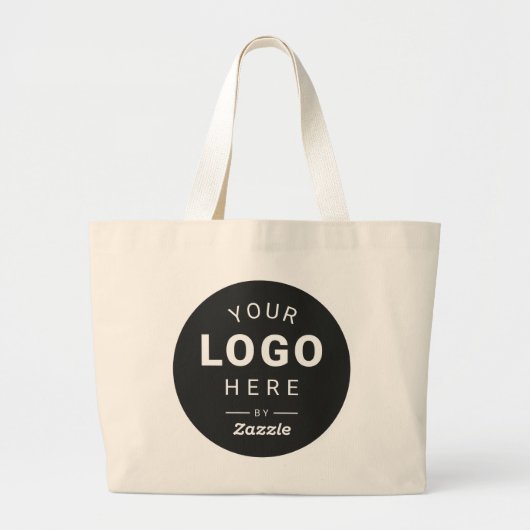 Ontwerp Je Eigen Logo Design Grote Tote Bag (Voorkant)