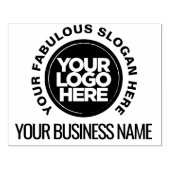 Ontwerp je eigen logo modern rubberen inktstempel rubberstempel (Afrduk)