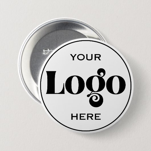 Ontwerp Je Eigen Logo  Ronde Button 7,6 Cm (Voorkant /achterkant)