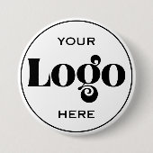 Ontwerp Je Eigen Logo  Ronde Button 7,6 Cm (Voorkant)