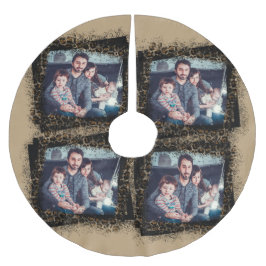Ontwerp Je Eigen Luipaard Frame Familie Foto Kerstboom Rok