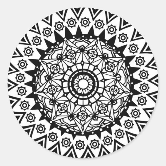 Ontwerp je eigen Mandala Stickers (Voorkant)
