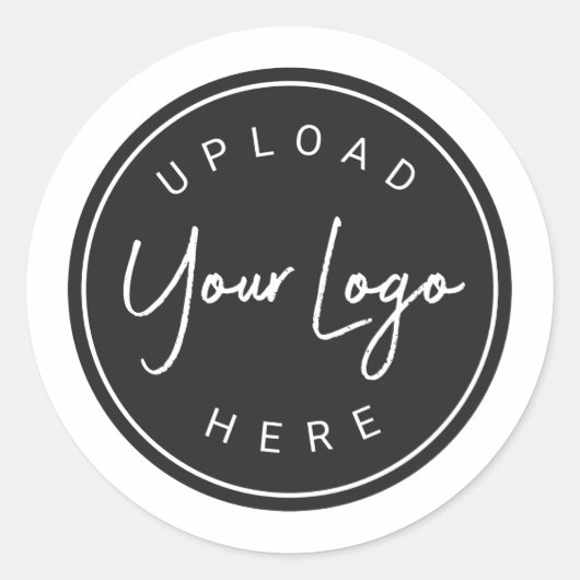 Ontwerp Je Eigen Merk Logo Design Ronde Sticker (Voorkant)