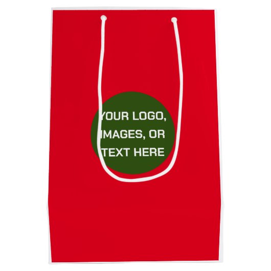 Ontwerp Je Eigen Middenformaat Geschenktas - Creëe Medium Cadeauzakje (Achterkant)