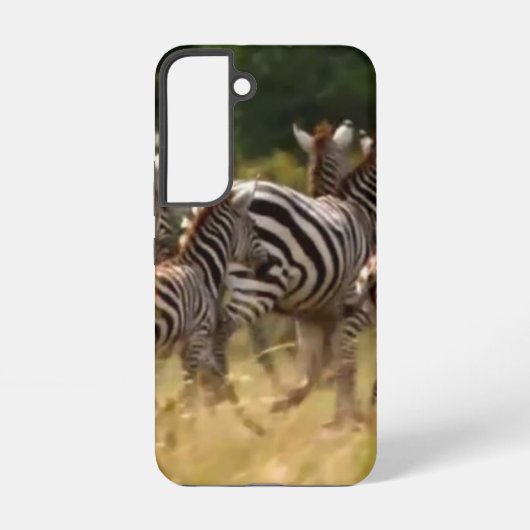 Ontwerp je eigen mooie Zebra Migration Kenia Samsung Galaxy Hoesje (Achterkant)
