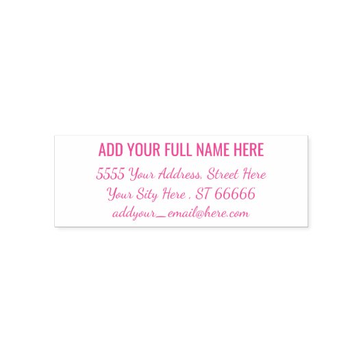 Ontwerp je eigen naam Adres Zelfinktstempel Zelfinktende Stempel (Design)