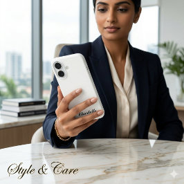 Ontwerp je eigen naam hierop iPhone 16 hoesje