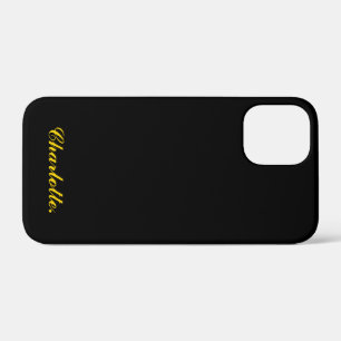 Ontwerp je eigen naam op deze zwarte Case-Mate iPhone case