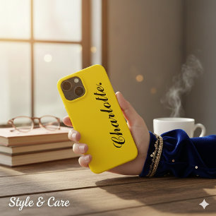 Ontwerp je eigen naam op dit goud Case-Mate iPhone case