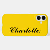 Ontwerp je eigen naam op dit goud Case-Mate iPhone case (Achterkant (horizontaal))