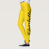 Ontwerp je eigen naam op stijlvolle gouden Legging (Links)