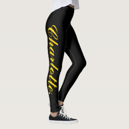 Ontwerp je eigen naam op stijlvolle zwarte Legging