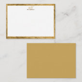 Ontwerp je eigen Note Kaart Creëer je eigen monogr Notitiekaartje (Voorkant / Achterkant)