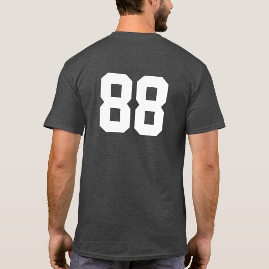 Ontwerp je eigen nummers T-shirt (Achterkant)