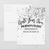 Ontwerp je eigen op maat briefkaart (Voorkant / Achterkant)