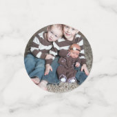 Ontwerp je eigen op maat gemaakte gepersonaliseerd confetti (Kleine voorkant)