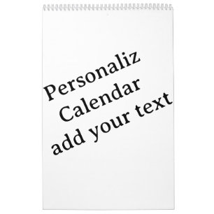 Ontwerp je eigen op maat gemaakte Medium Kalender