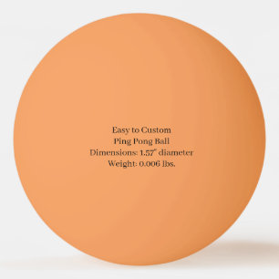 Ontwerp Je Eigen Oranje One Star Pingpongbal