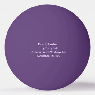 Ontwerp Je Eigen Paarse One Star Pingpongbal