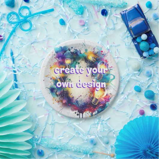 Ontwerp je eigen papieren bordjes  (Feest)