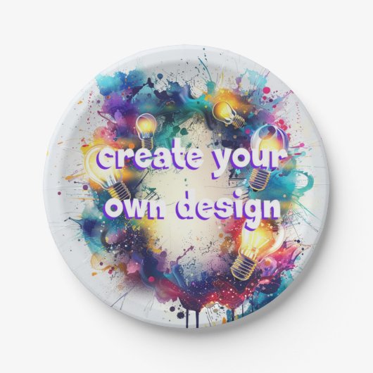 Ontwerp je eigen papieren bordjes  (Voorkant)