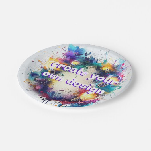 Ontwerp je eigen papieren bordjes  (Gekanteld)