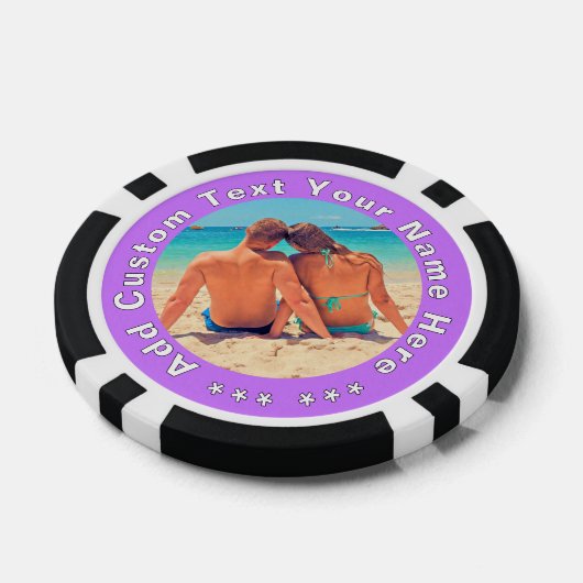 Ontwerp je eigen Photo Poker Chips met aangepaste  (Enkel)