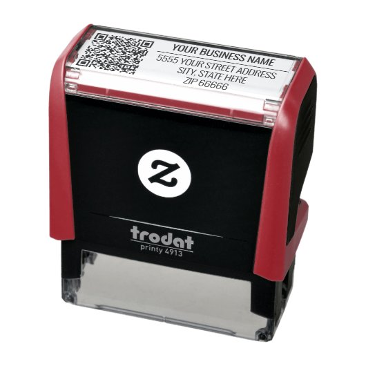 Ontwerp je eigen QR-code Adres Zelfinktstempel Zelfinktende Stempel (Product)
